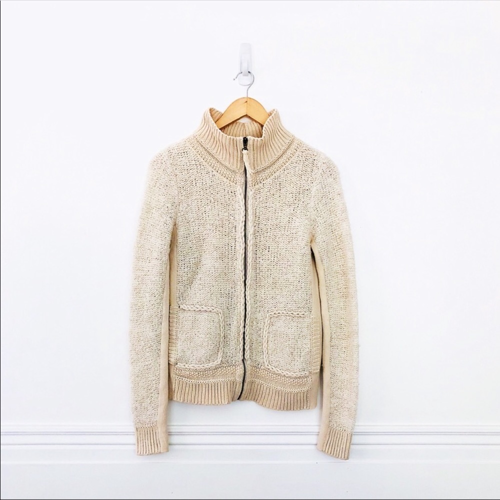 🛍HP!🛍 Anthropologie Sleeping on Snow Zip Sweater